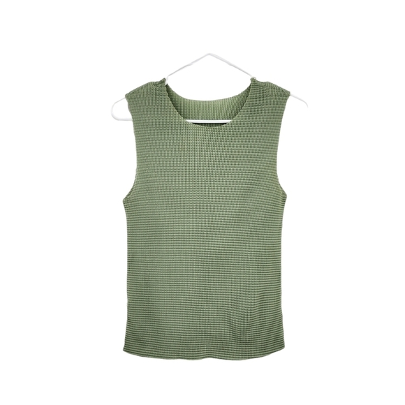 Babette Women's Poly Plisse Sleeveless Top - XL - Picture 1 of 5